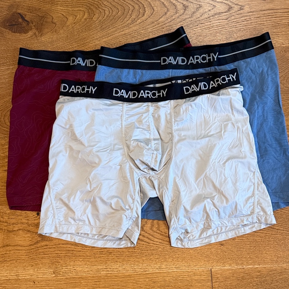David Archy lot of 3 Boxer Briefs